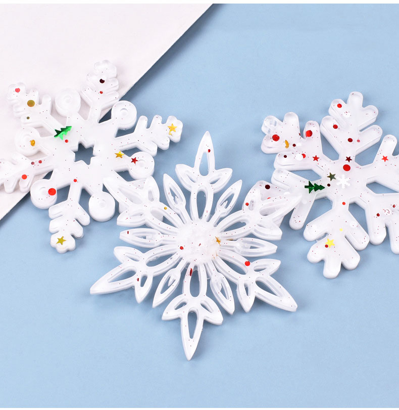 Christmas Craft Embellishment - قالب سيليكون مجوف على شكل ندفة