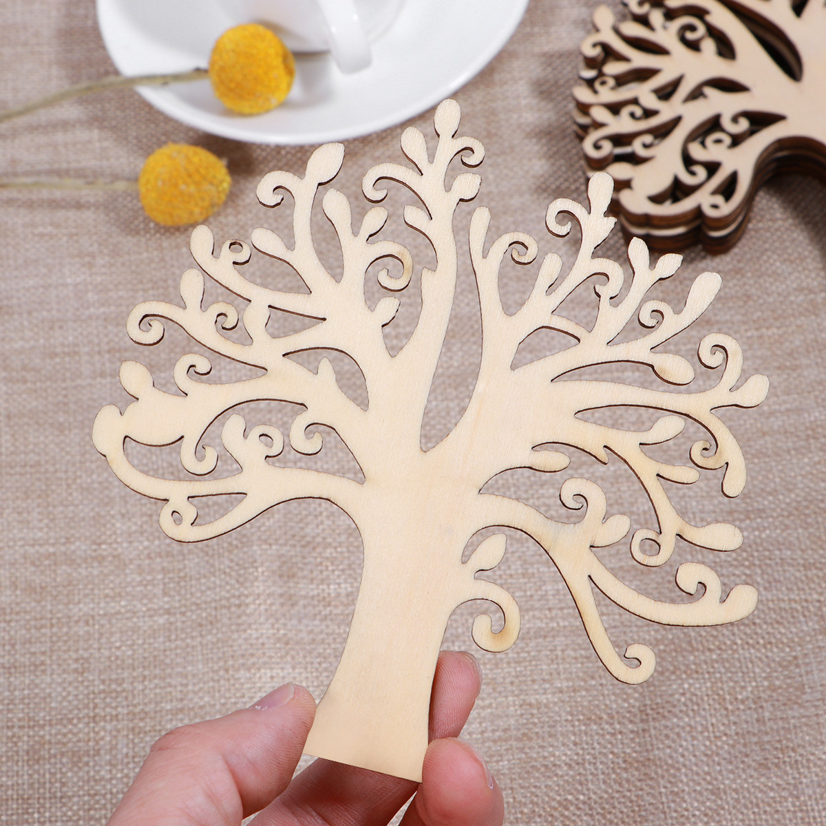 10 قطع من شرائح الخشب الخام غي - مراجعة Christmas Craft Embellishment وسعره