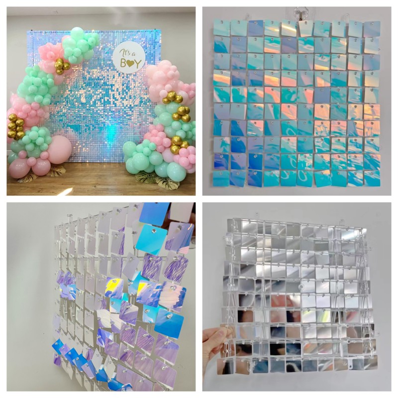 18 قطعة لوحة الترتر خلفية زينة - مراجعة Sequin Fabric Panel وسعره