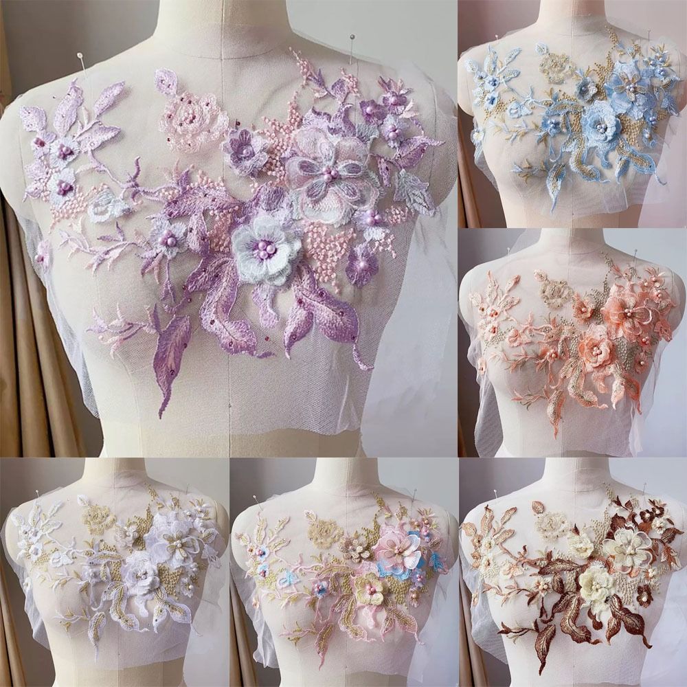 ثلاثية الأبعاد الزهور مطرز أقم - مراجعة Embellishments For Scrapbooking وسعره
