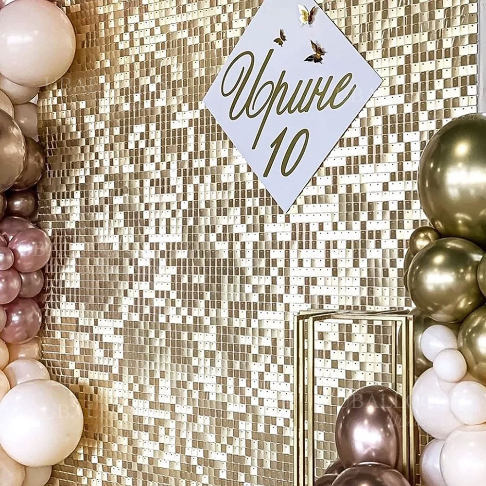 الشمبانيا الذهب لامع خلفية لوح - مراجعة Sequin Fabric Panel وسعره