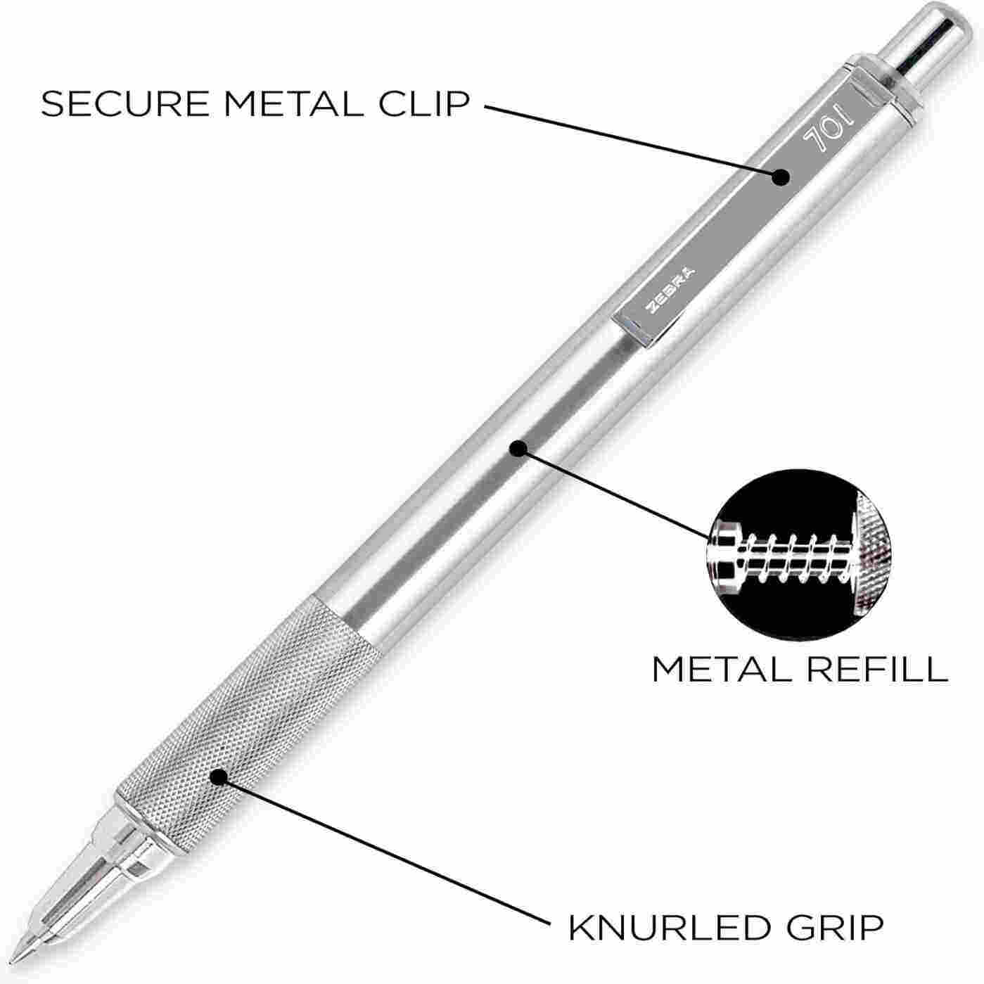 قلم حبر جاف ياباني من ZEBRA F- - مراجعة Zebra Pen F-301 وسعره
