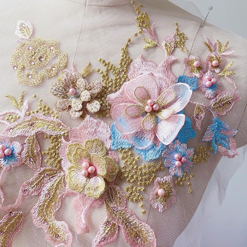 ثلاثية الأبعاد الزهور مطرز أقم - مراجعة Embellishments For Scrapbooking وسعره