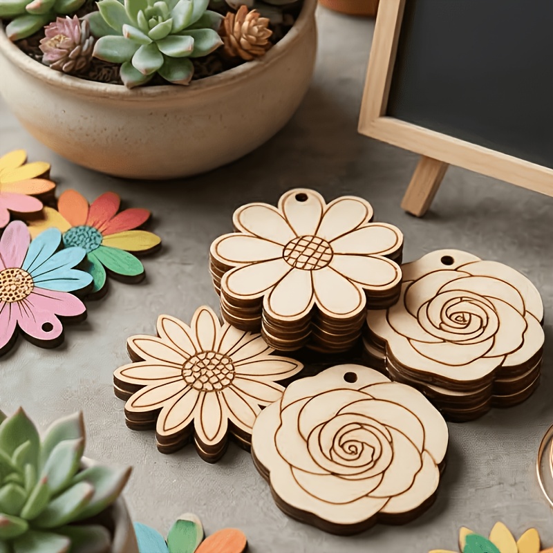 50 قطعة/مجموعة من شرائح الخشب  - مراجعة Easter Craft Embellishment Set وسعره