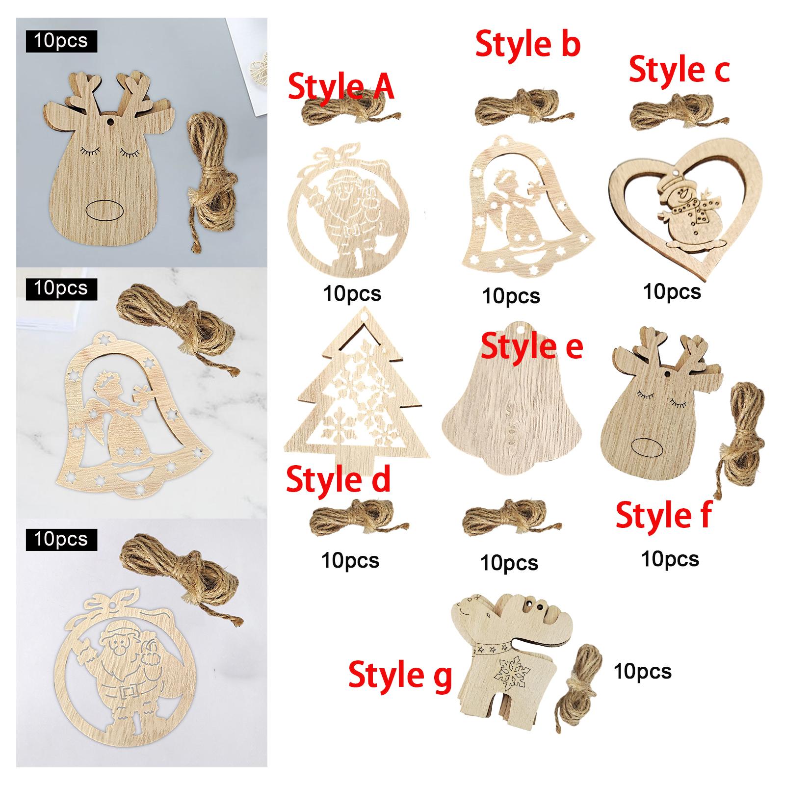 قطع خشبية غير مكتملة، لوحات تع - مراجعة Christmas Craft Embellishment وسعره