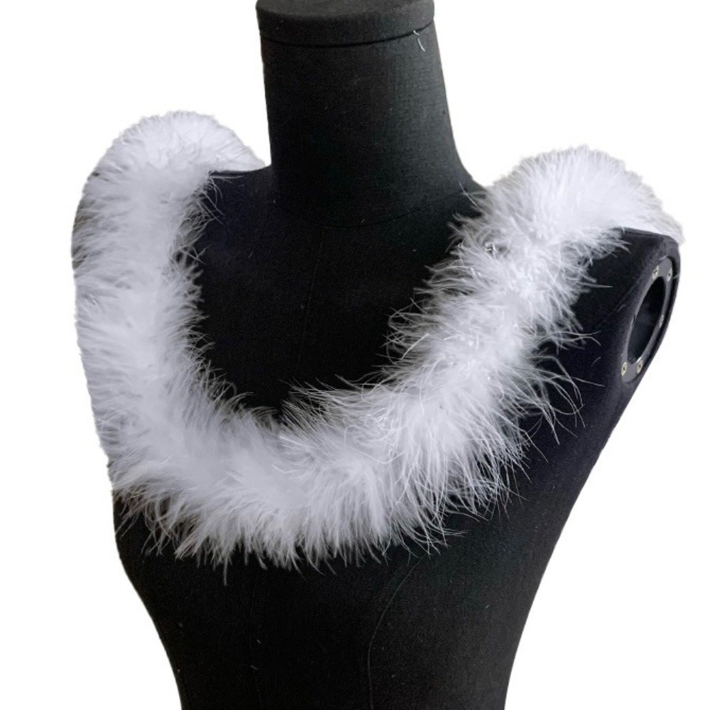 2 متر مارابو ريشة بوا الكفة قط - مراجعة Feather Trim Marabou وسعره