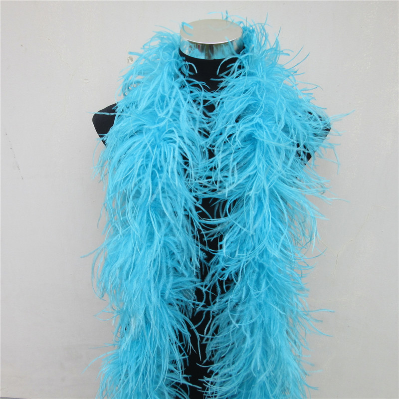 2 متر 6 طبقة بيضاء ريش النعام  - مراجعة Feather Trim Marabou وسعره