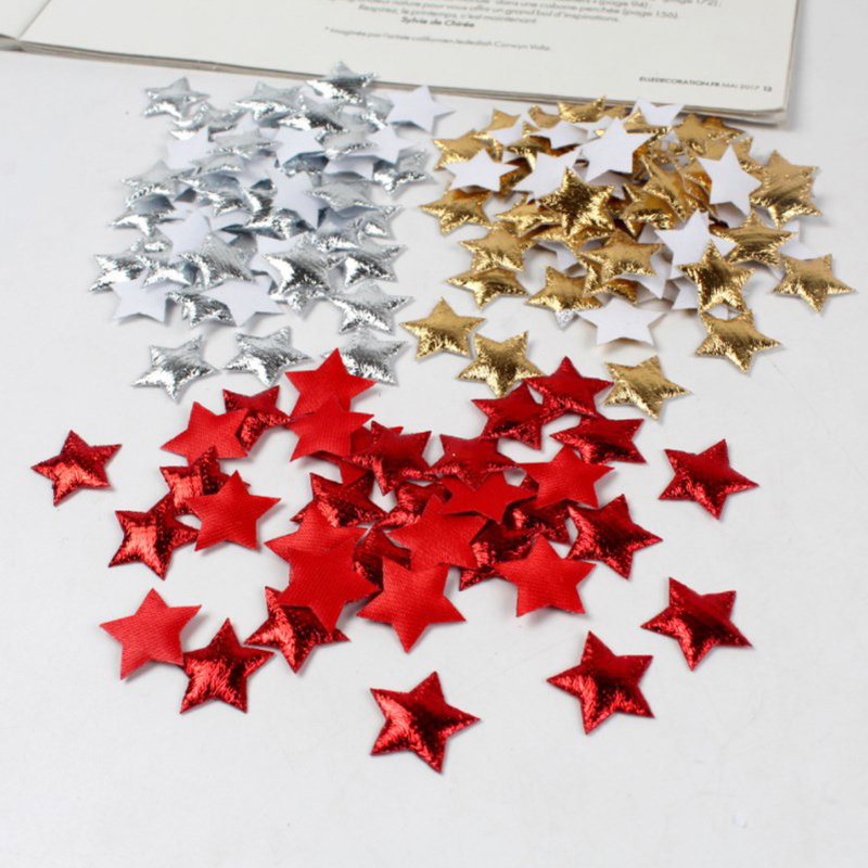 100 قطعة نجوم الذهب/الفضة لعيد - مراجعة Embellishments For Scrapbooking وسعره